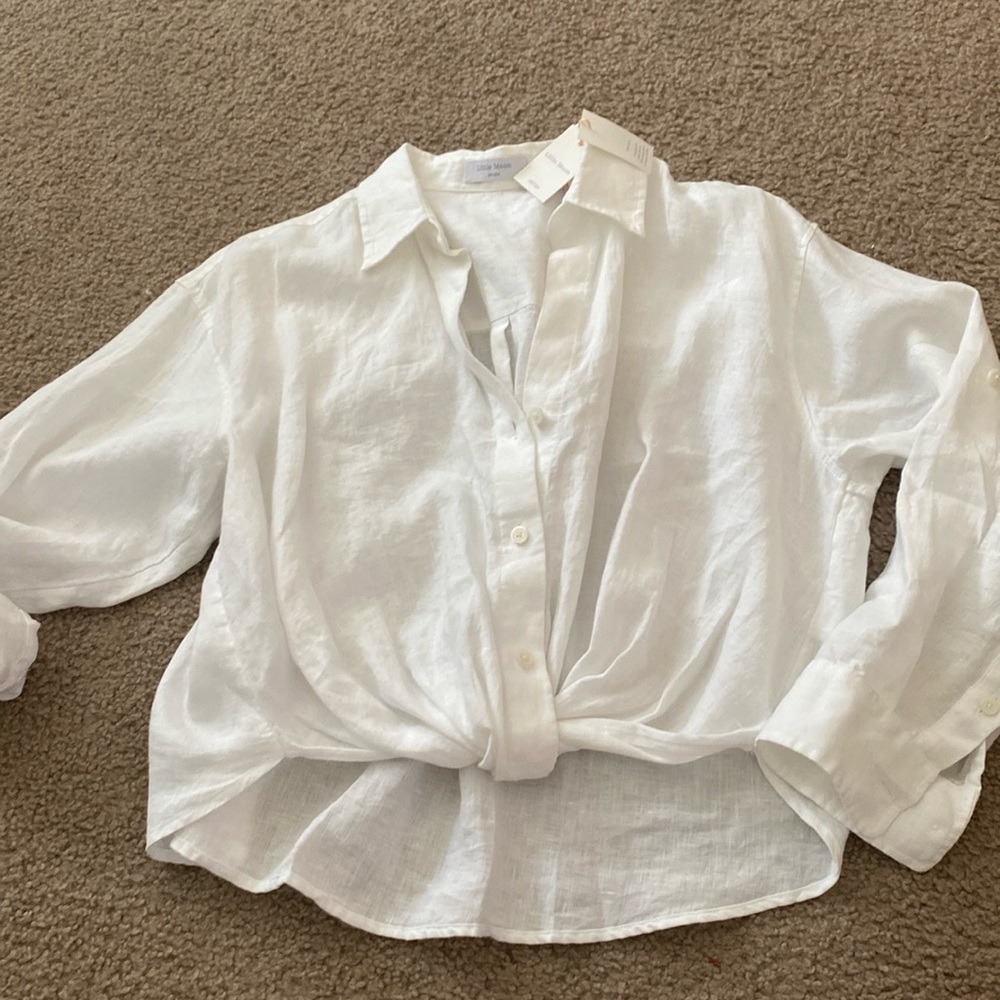 Aritzia portofino linen shirt NWT XS
